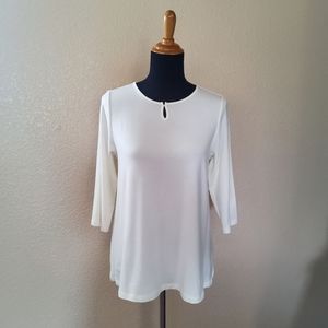 Soft Surroundings Keyhole Tunic Knit Top Size PM New